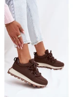 Sportovní tenisky na platformě Čokoládové model 21915122 - Boto Sportovní tenisky na platformě Čokoládové model 21915122 - Boto