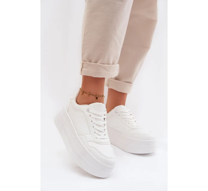 Dámské tenisky na masivní platformě bílé Feressa Dámské tenisky na masivní platformě bílé Feressa