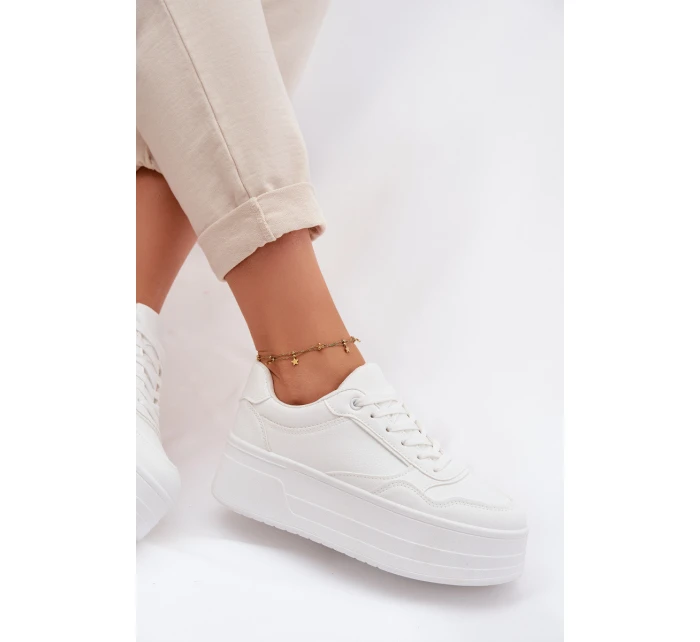 Dámské tenisky na masivní platformě bílé Feressa Dámské tenisky na masivní platformě bílé Feressa