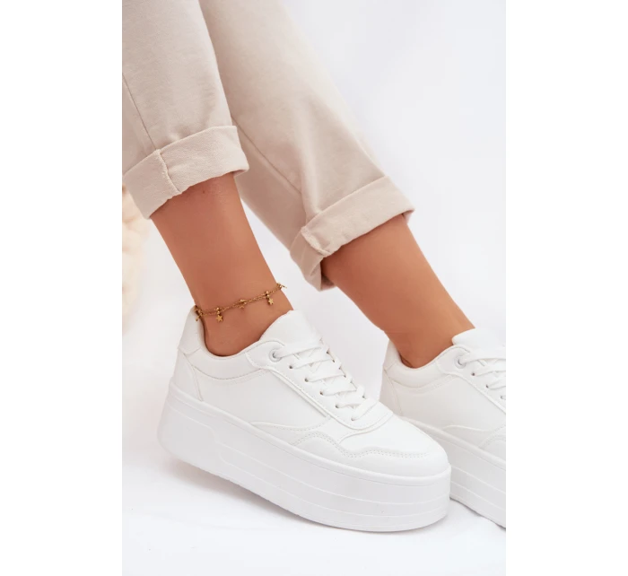 Dámské tenisky na masivní platformě bílé Feressa Dámské tenisky na masivní platformě bílé Feressa