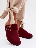 Dámské chodítka s přezkou Bordó Delirisse