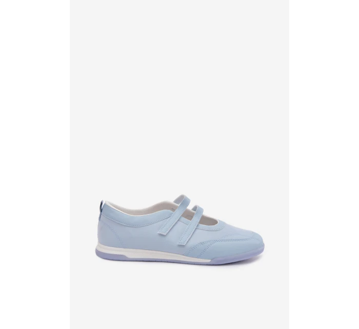 Sportovní dámské baleríny s pásky Modré Farvessa Sportovní dámské baleríny s pásky Modré Farvessa