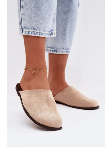 Dámské ploché béžové ekologické semišové model 21960862 - Boto