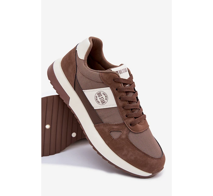 Pánské sportovní tenisky Big Star model 22039729 hnědé - Big Star Shoes Pánské sportovní tenisky Big Star model 22039729 hnědé - Big Star Shoes