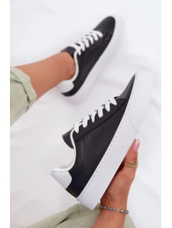 Dámské tenisky z eko kůže Big Star TT274927 HI-POLY SYSTEM Černé