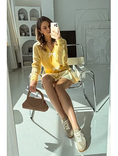 Dámské tenisky z eko semiše tmavě béžové Jesavella