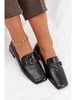 Kožené dámské mokasíny s ozdobným detailem D&A CR61-3125 Béžové