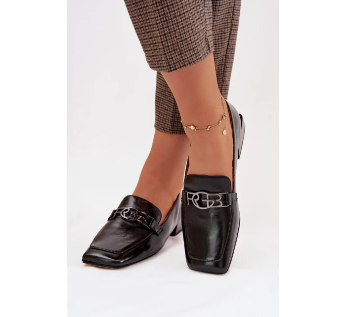 Kožené dámské mokasíny s ozdobným detailem D&A CR61-3125 Béžové Kožené dámské mokasíny s ozdobným detailem D&A CR61-3125 Béžové