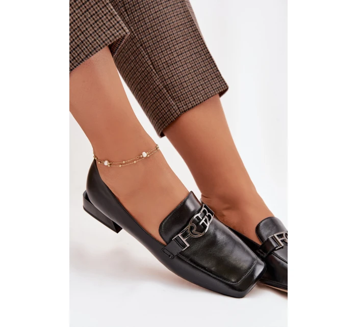 Kožené dámské mokasíny s ozdobným detailem D&A CR61-3125 Béžové Kožené dámské mokasíny s ozdobným detailem D&A CR61-3125 Béžové