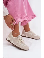 Dámské kožené semišové tenisky MK61-0705 šedé