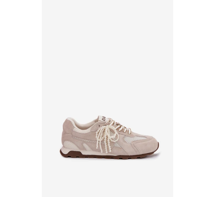 Dámské kožené semišové tenisky MK61-0705 šedé Dámské kožené semišové tenisky MK61-0705 šedé