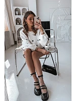 Lakované dámské polobotky na podpatku s pásky Kamira