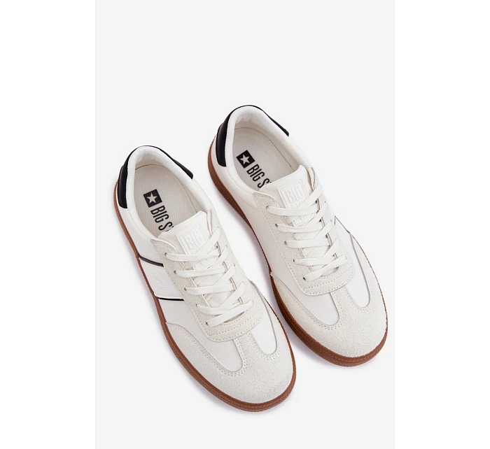 Pánské Sneakers Big Star model 22046222 Bílé - Big Star Shoes Pánské Sneakers Big Star model 22046222 Bílé - Big Star Shoes