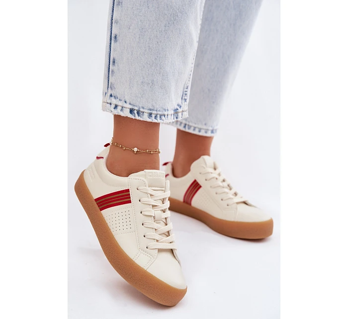 Eko kožené dámské tenisky Big Star TT274307 světle béžové Eko kožené dámské tenisky Big Star TT274307 světle béžové