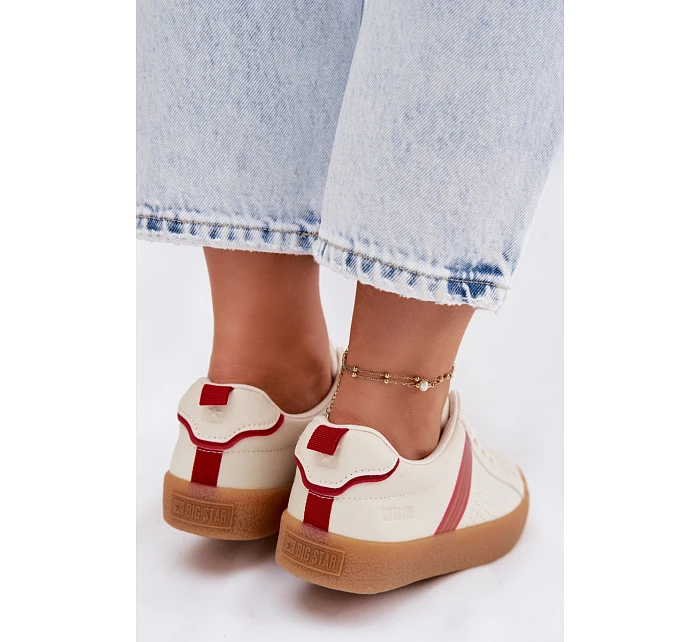 Eko kožené dámské tenisky Big Star TT274307 světle béžové Eko kožené dámské tenisky Big Star TT274307 světle béžové