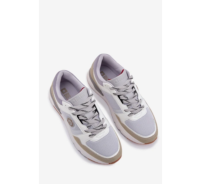 Pánské tenisky na platformě Big Star TT174032 Bílomodré Pánské tenisky na platformě Big Star TT174032 Bílomodré