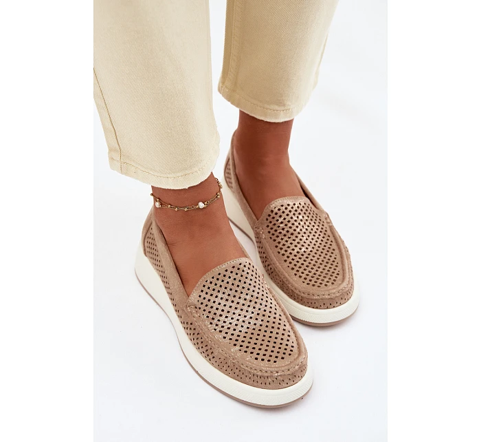 Dámské krajkové mokasíny Sergio Leone MK097H zlaté Dámské krajkové mokasíny Sergio Leone MK097H zlaté