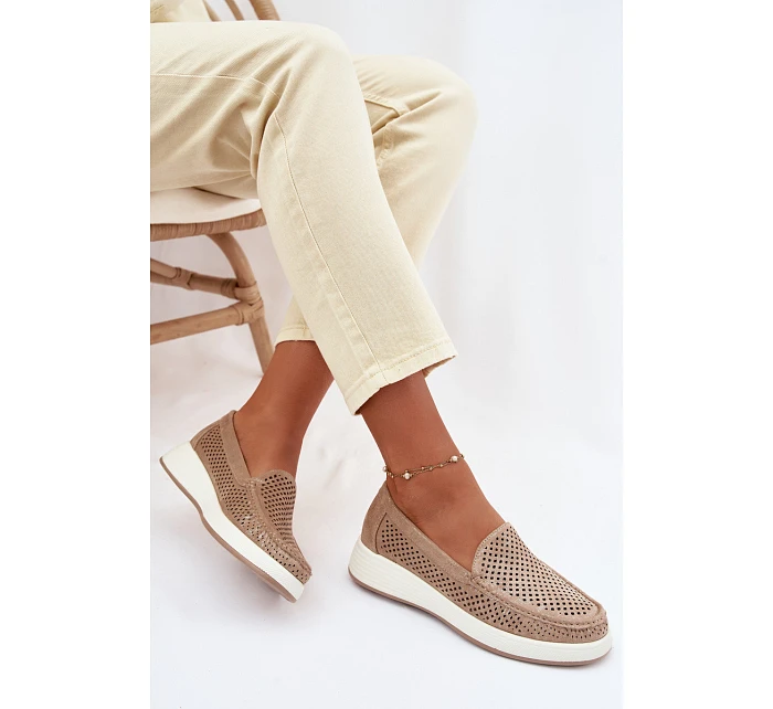 Dámské krajkové mokasíny Sergio Leone MK097H zlaté Dámské krajkové mokasíny Sergio Leone MK097H zlaté