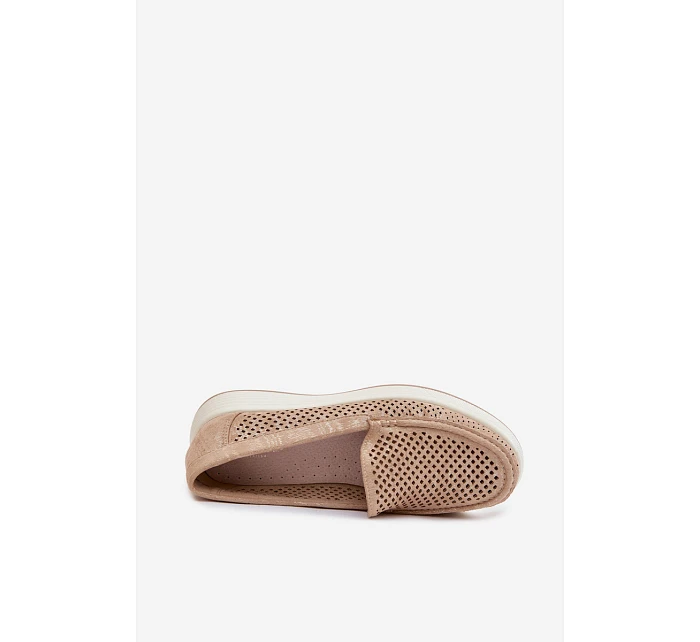 Dámské krajkové mokasíny Sergio Leone MK097H zlaté Dámské krajkové mokasíny Sergio Leone MK097H zlaté