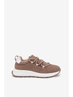 Dámské kožené semišové tenisky Hnědé model 22069525 - EVENTO