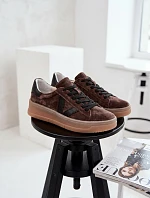 Dámské tenisky Vinceza 79597 na platformě hnědé