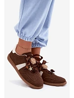 Dámské tenisky s ozdobami Čokoládové Lelora