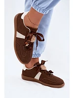 Dámské tenisky s ozdobami Čokoládové Lelora