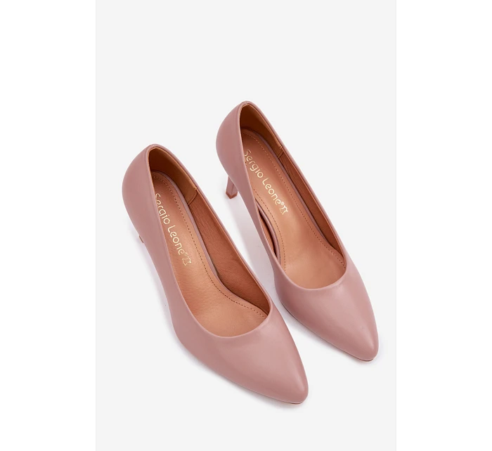 Fialové eko kožené lodičky Sergio Leone Fialové eko kožené lodičky Sergio Leone