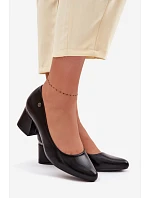 Lodičky na podpatku Vinceza 62292 Černé