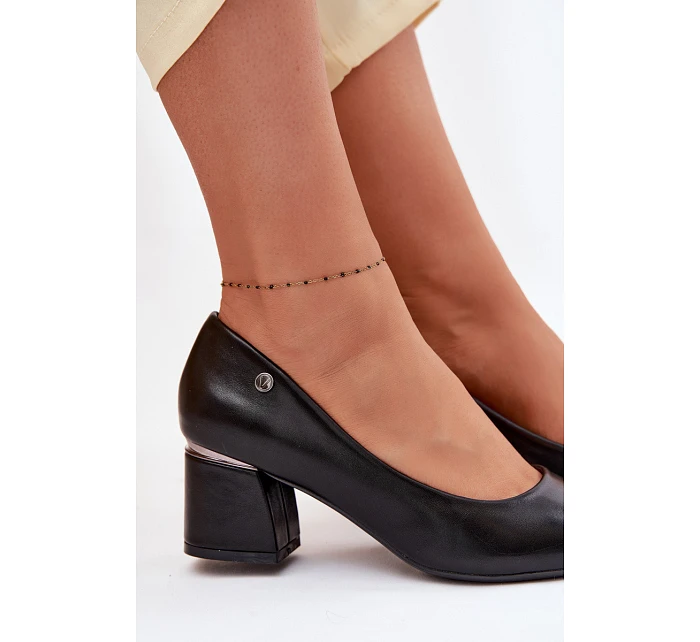 Lodičky na podpatku Vinceza 62292 Černé Lodičky na podpatku Vinceza 62292 Černé