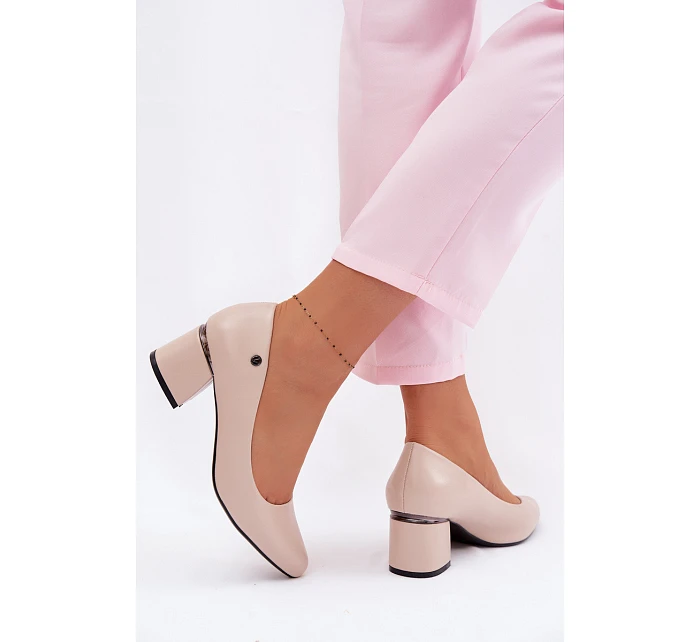 Lodičky na podpatku Vinceza Béžové Lodičky na podpatku Vinceza Béžové