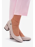 Lodičky na podpatku Vinceza 62292 Šedé