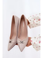 Lodičky Vinceza s ozdobným detailem Světle šedé