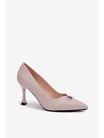 Lodičky Vinceza s ozdobným detailem Světle šedé