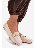 Dámské mokasíny ploché béžové model 22091861 - Boto