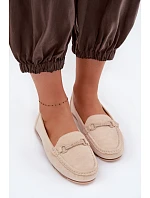 Dámské mokasíny ploché béžové model 22091861 - Boto