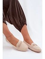 Dámské mokasíny ploché béžové model 22091861 - Boto