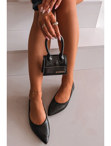 Černé baleríny z eko kůže Nelisa Černé baleríny z eko kůže Nelisa