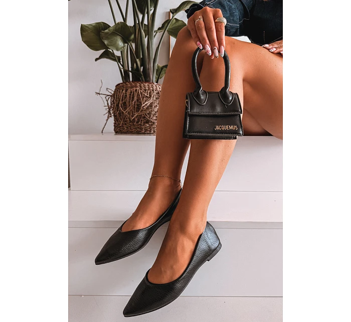 Černé baleríny z eko kůže Nelisa Černé baleríny z eko kůže Nelisa