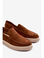 Mokasyny Espadryle Pánské Camel Rexton
