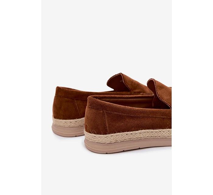 Mokasyny Espadryle Pánské Camel Rexton Mokasyny Espadryle Pánské Camel Rexton