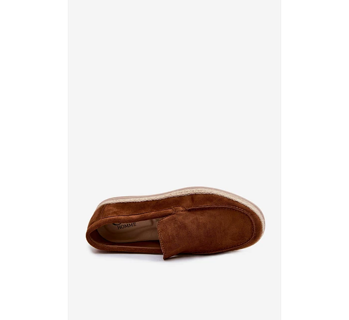 Mokasyny Espadryle Pánské Camel Rexton Mokasyny Espadryle Pánské Camel Rexton