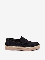 Mokasyny Espadryle Pánské Černé Rexton