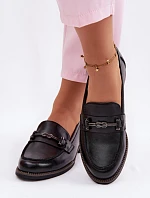 Dámské kožené mokasiny Vinceza 18132 Černé