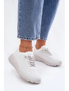 Materiálová Dámská Sportovní Obuv Bílá Helinae