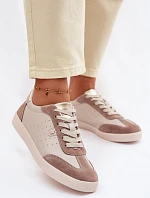 Dámské tenisky z přírodní kůže LR61-7091 Béžové