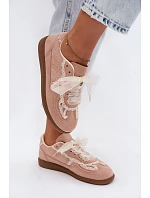 Dámské tenisky s krajkou růžové Ilrene Dámské tenisky s krajkou růžové Ilrene