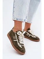 Dámské tenisky s krajkou zelené Ilrene Dámské tenisky s krajkou zelené Ilrene