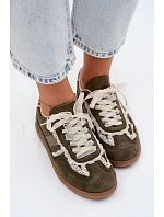 Dámské tenisky s krajkou zelené Ilrene Dámské tenisky s krajkou zelené Ilrene