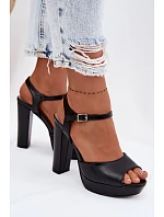 Dámské sandály na vysokém podpatku Černé Nelissey Dámské sandály na vysokém podpatku Černé Nelissey